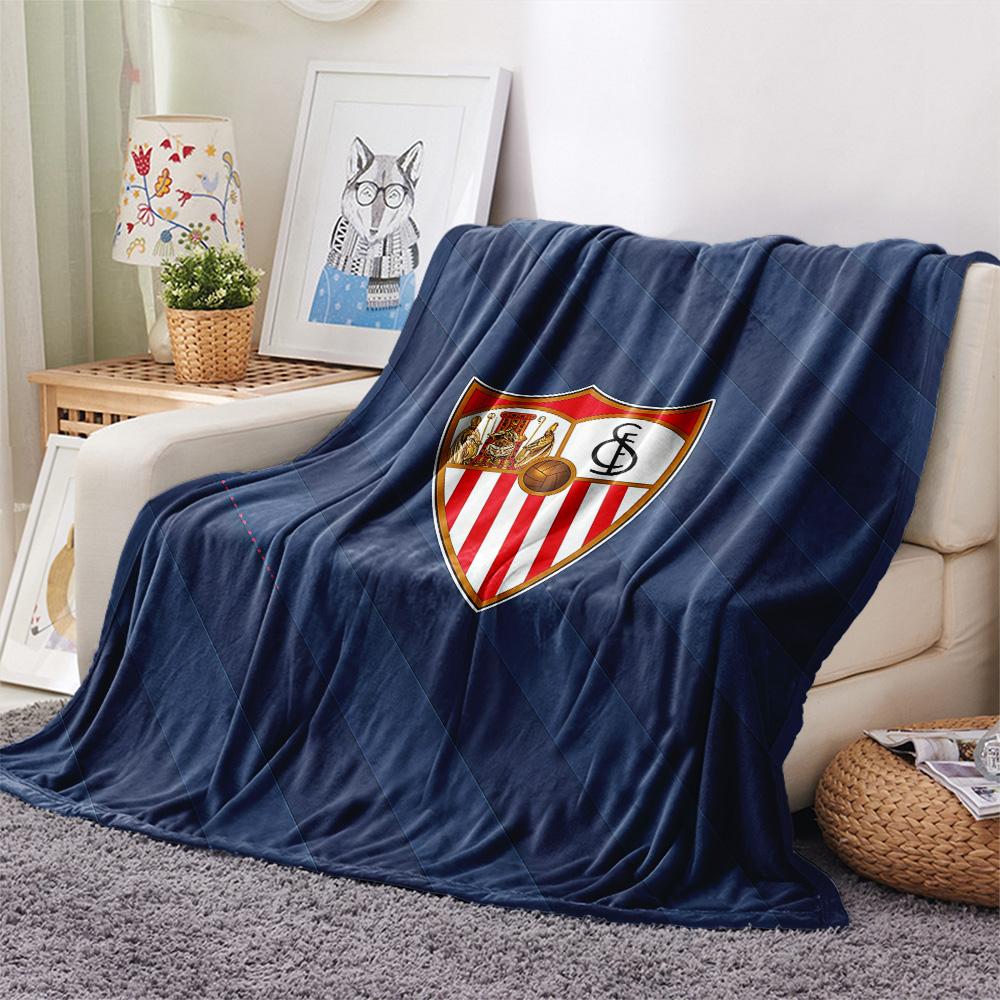 Sevilla FC Flannel Blanket, High Quality Comfortable for All Seasons, Home Decor, Warmth and Comfort