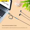 2-in-1 Headset Microphone Adapter: 3.5mm Audio Splitter for Mobile Phones
