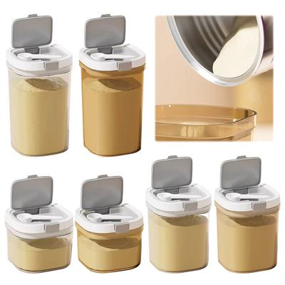 Food Storage Container Airtight Milk Powder Container Kitchen Food Storage Jar for Grounds Coffee Tea Sugar Flour Cereal