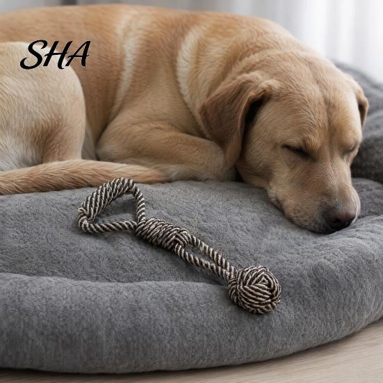 Pet Dental Care Toy Cotton Rope Dog Toy, Flying Disc Interactive Fetch Knot Cleaning Chew Tug-of-War for Large And Small Dogs Puppy