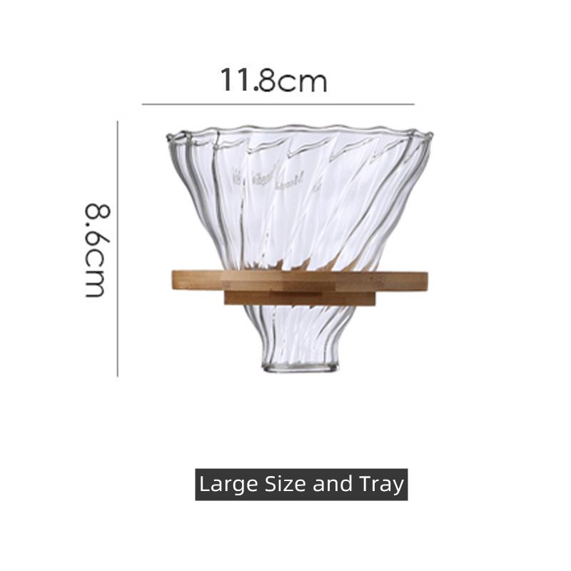 

1pcs 300ml/600ml Pour Over Coffee Maker Set Glass Carafe Coffee with Glass Coffee Filter Drip Coffee Maker Set For Home Shop Bar