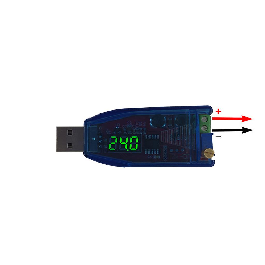 DCDC 5V To 1V-24V USB Step Up Down Voltage Converter Module Display LED for Various Electronic Devices