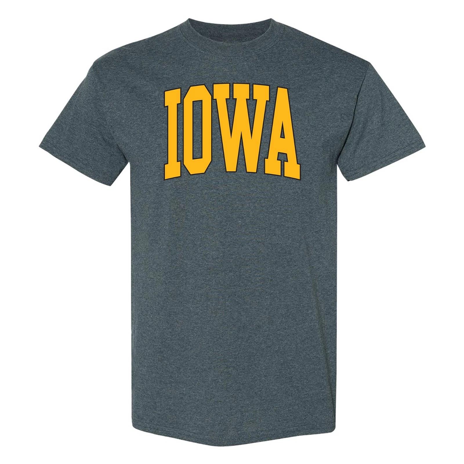 Iowa Hawkeyes Mega Arch - NCAA University Short Sleeve T-Shirt L