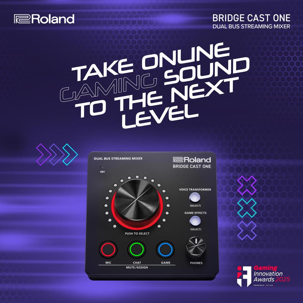 Roland BRIDGE CAST ONE Gaming Cast DAC/Amp/Audio Interface/Streaming/Gaming Mixer/Mac/Windows/PS5/Voice Changer/Bridge One/BRC-ONE