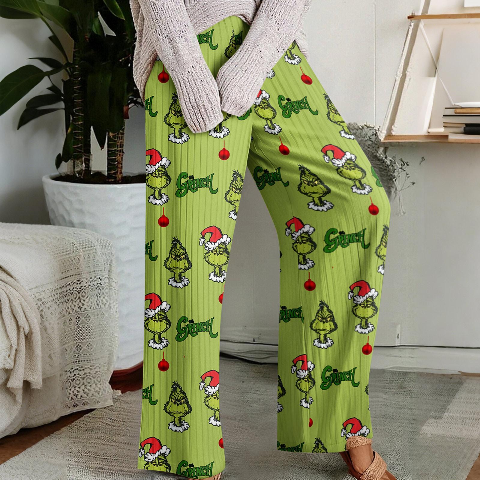 

Пижамные брюки, Одежда для сна, Повседневные брюки на резинке со шнурком, Удобные широкие брюки прямого кроя M