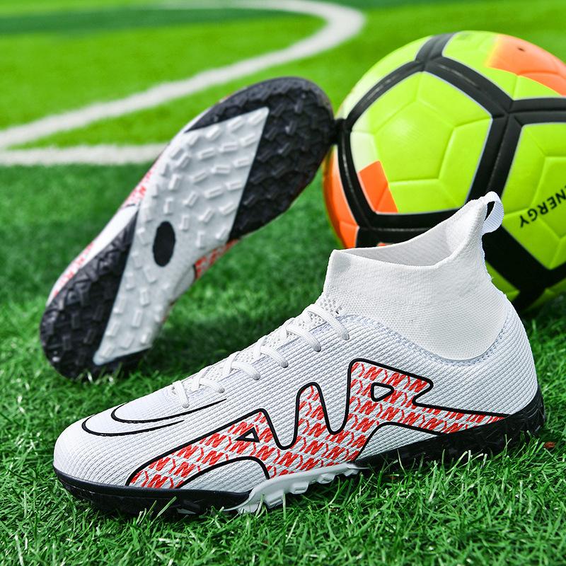 Women's Nails Campus Football Shoes Men's Shoes Football Match High Top Student Broken 2025 Spike Training