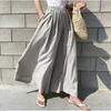 Summer Breathable Linen Wide-leg Pants, Nine-point Pants, Women's Loose Linen Trousers, Skirt Pants, Women's Pants