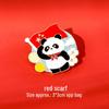 Panda & China Flag Metal Brooch Pins (8-Pack)