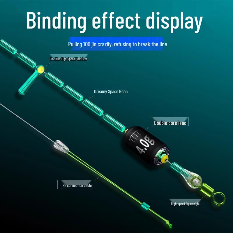 Space Bean Silicone Anti-Tangle Fishing Accessories: Small Size, Extra Grade, Super Tight, High Quality