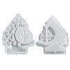 Holiday Resin Craft Mould Christmas Tree Silicone Mould With Snowflake Designs For Festive Decorations