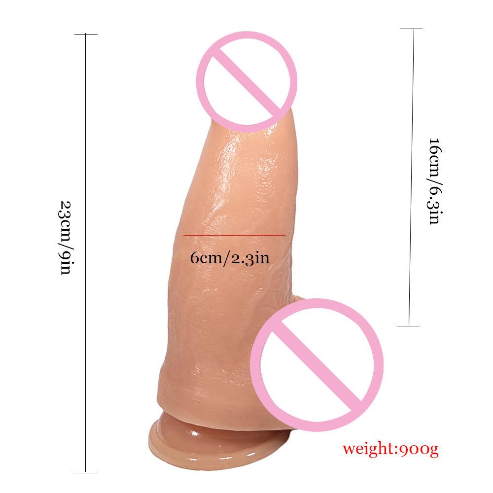 Extra-Large Realistic Silicone Dildo and Anal Fist Dilator Sex Toy for Women