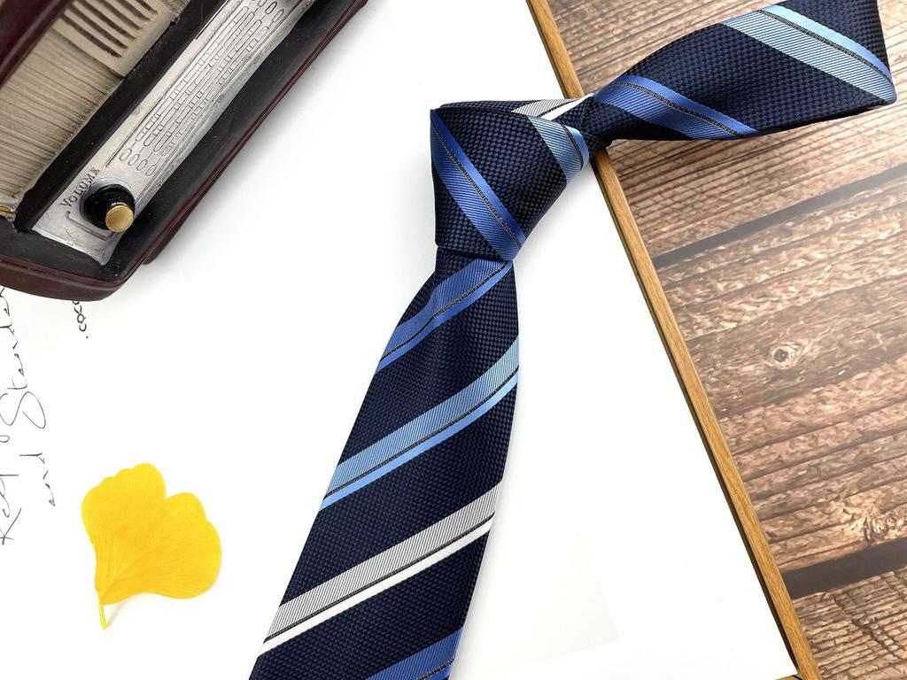 Men'S Retro Tie Dark Red Pattern British 8Cm High-End Formal Dress Casual, Professional Business Striped Wedding Tide