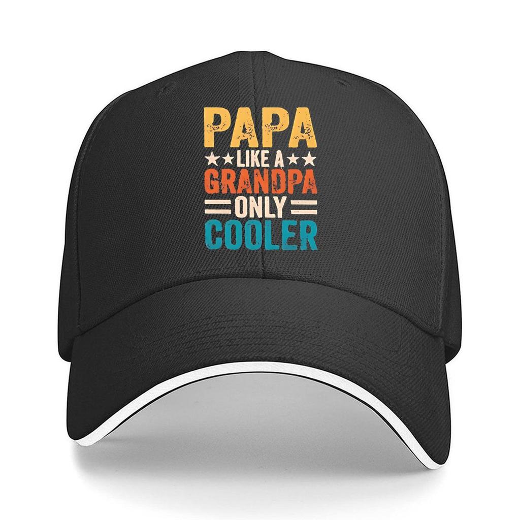 Papa Grandpa Cooler Vintage Hip Hop Hat Fashion Outdoor Sports Sandwich Baseball Cap