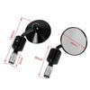 1 Pair 7/8" Motorcycle Rearview Mirror Round Handlebar Bar End Rear View Mirrors Motorbike Side Mirror