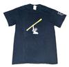 Vintage Y2K New York Statue Of Liberty Faded Black Graphic T Shirt Mens Small S Unisex T-Shirt