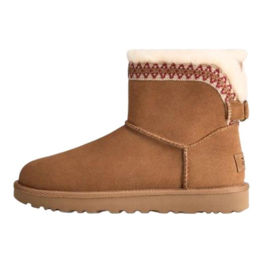 UGG Classic Novelty Thermal Snow Boots Women's Chestnut Sneakers 1174517-CHE