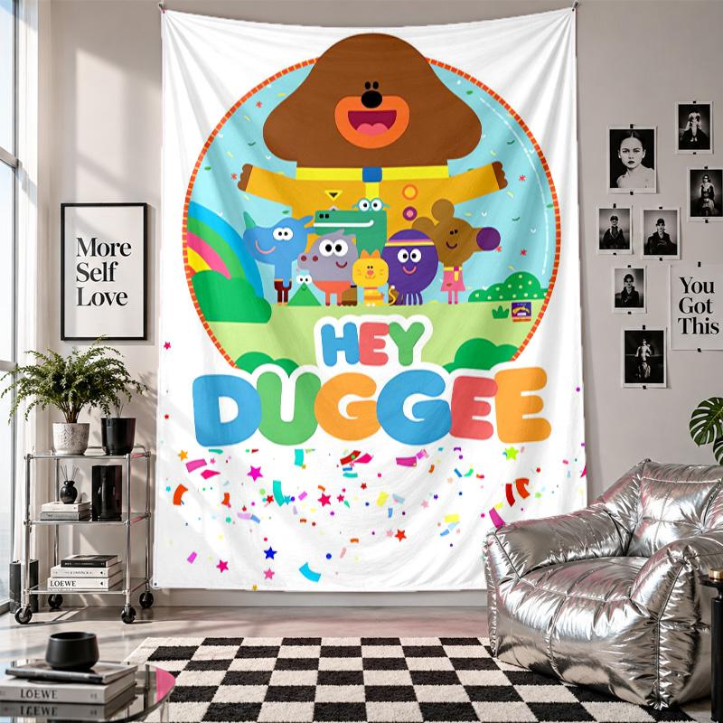 Wall TapestryHey Duggee Art Hanging Cloth Decorative Background Cover for Room Decoration