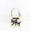 Plastic woven vegetable basket large capacity animal handbag vacation beach bag cartoon shape storage