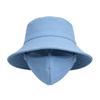 New With Mask Agricultural Work Hat Wide Brim Protect Neck Anti-uv Fisherman Hat Dust Mask Hat Tea Picking Cap Unisex