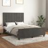 VidaXL Bed Frame with Headboard Dark Grey 140x190 Cm Velvet3125752