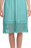 Moomaya Solid Midi Dress For Women Plus Size Lace Details Clothing Summer