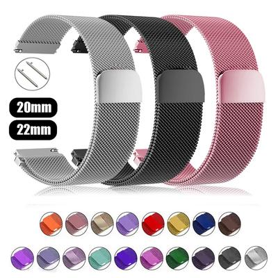 20 mm 22 mm Armband für Samsung Galaxy Watch 4/5/6/5Pro 44 mm/40 mm/Active 2 Magnetschlaufe Armband Galaxy Watch 4/6 Classic 46 mm 42 mm