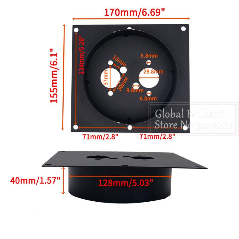 30/40/60 mm Schwarz Silber Standheizung Montagehalterung Bodenmontageplatte Revolverhalterung Luft Standheizung Autozubehör