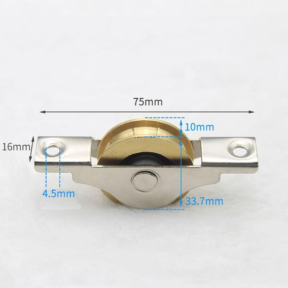 Sliding Door Bottom Pulley Metal Barn Door Rollers Sliding Door Track Wheel High Quality Windows Accessories Home Hardware
