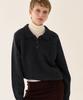 GRIDAJ Polo Knit Sweatshirt _ Charcoal