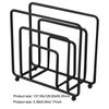 Iron Modern Metal Napkin Holder Large Capacity Vertical Freestanding Napkins Holder Square for Kitchen Dining Tables/Countertops