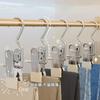 Multifunctional Clothespin Hanger Clothes Hook Buckle Metal Stainless Steel Hat Skirt Trouser Clip Clothing Wardrobe Storage