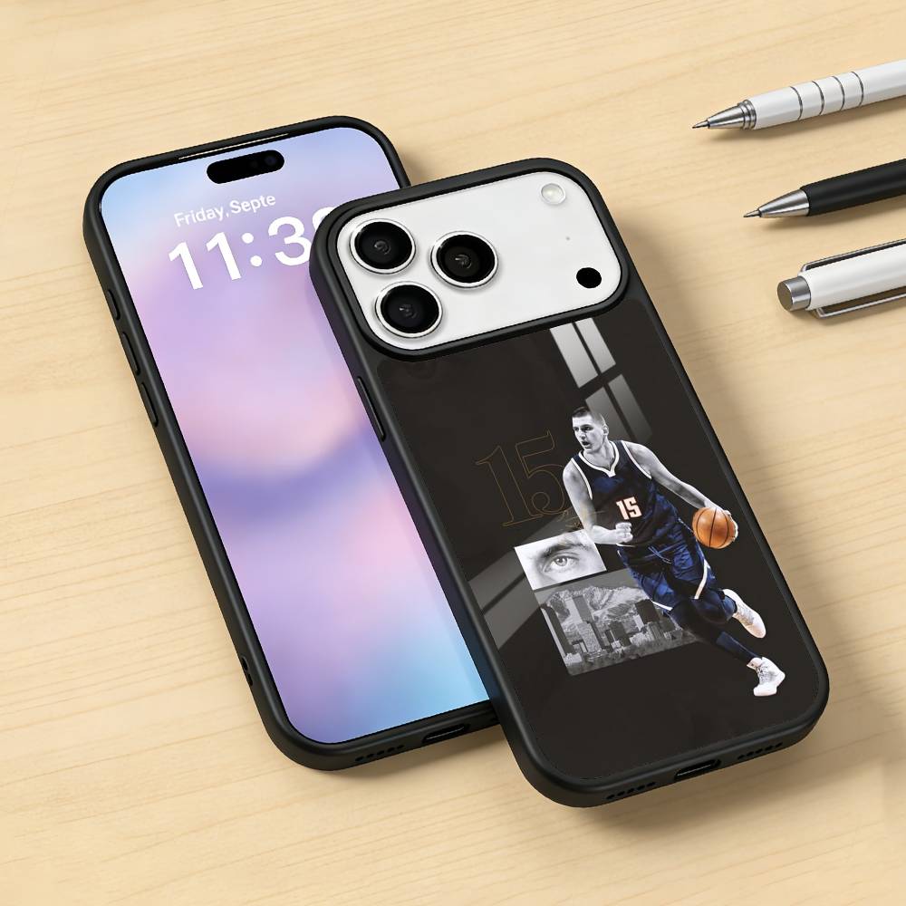 N-Nikola J-Jokic NJ Phone Case For iPhone17,16,15,14,13,12,Pro,Max,Magnetic For Magsafe Wireless Charging