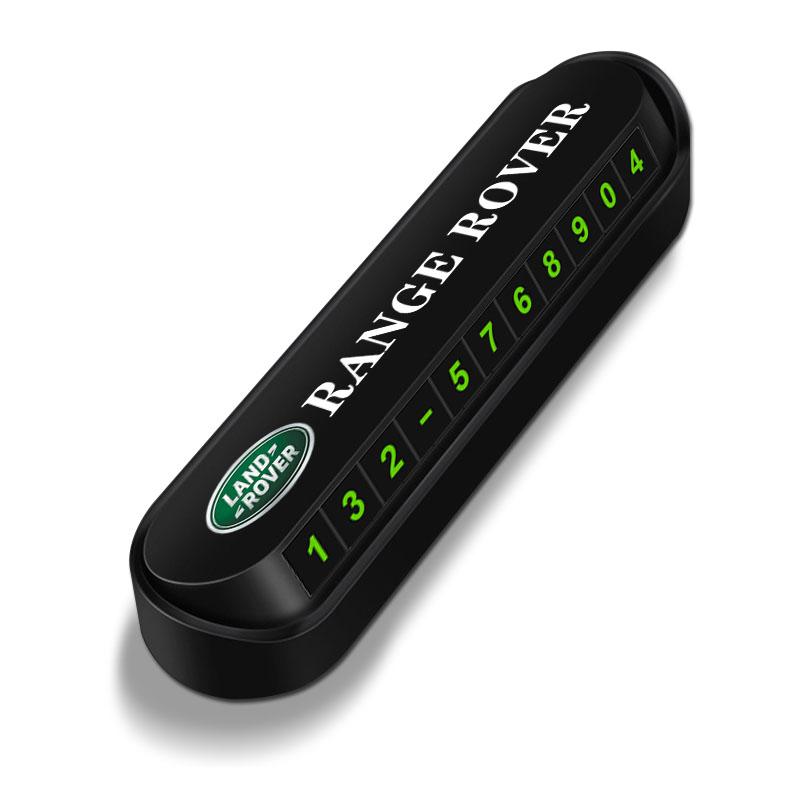 

1 шт. Новая временная парковочная карта для автомобиля, табличка, значок, стайлинг автомобиля для Land Rover Discovery, Range Rover Evpque, Defender, автомобильный держатель для очков Rover L322 L405 чёрный