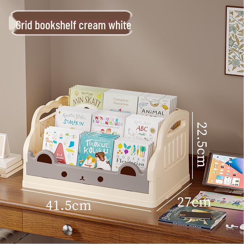 Children's Movable Multi-Layer Bookshelf and Storage Rack