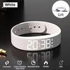 Multi-Functional Kids Digital Watch with Pedometer Alarm Luminous Display Silicone Strap and Bracelet Set White
