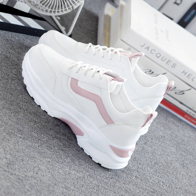 Sneakers Women's Spring and Autumn 2025 New ins Skinny, Breathable Little White Shoes Student Flat Bottom Lightweight Daddy Shoes Tide