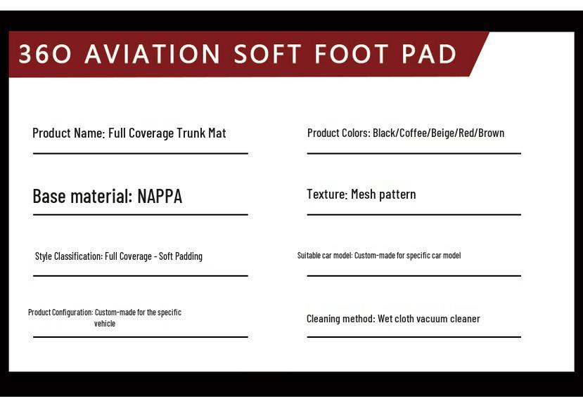 Jietu Traveler Trunk Mat: Full Coverage for Five/Seven-Seater Vehicles