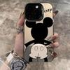 Mickey Mouse Back Design Compatible with Apple iPhone 16 Pro, iPhone 15 Pro, New 17 Cartoon Design, and Cute 14 Pro Max Phone Case.
