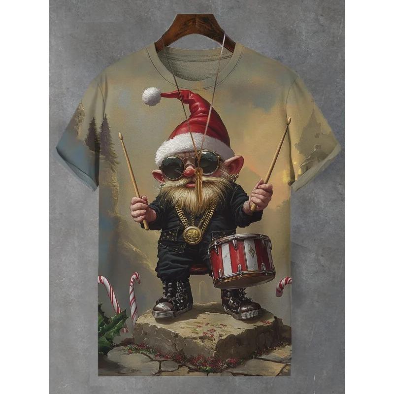 Men's Funny Animal Cat Printed T Shirt Short Sleeved Tee Tops 3D Print O-Neck Shirts Party Summer Casual Men's Clothing Apparel