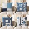 Home Decor Modern Geometric Pattern Digital Printed Pattern Cushion Cover Suitable for Sofa Bedroom Car Pillow Cover