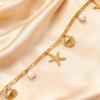 2 Pcs/set Shell Beads Body Chain Imitation Pearl Belly Chains Elegant Starfish Waist Chain  Summer