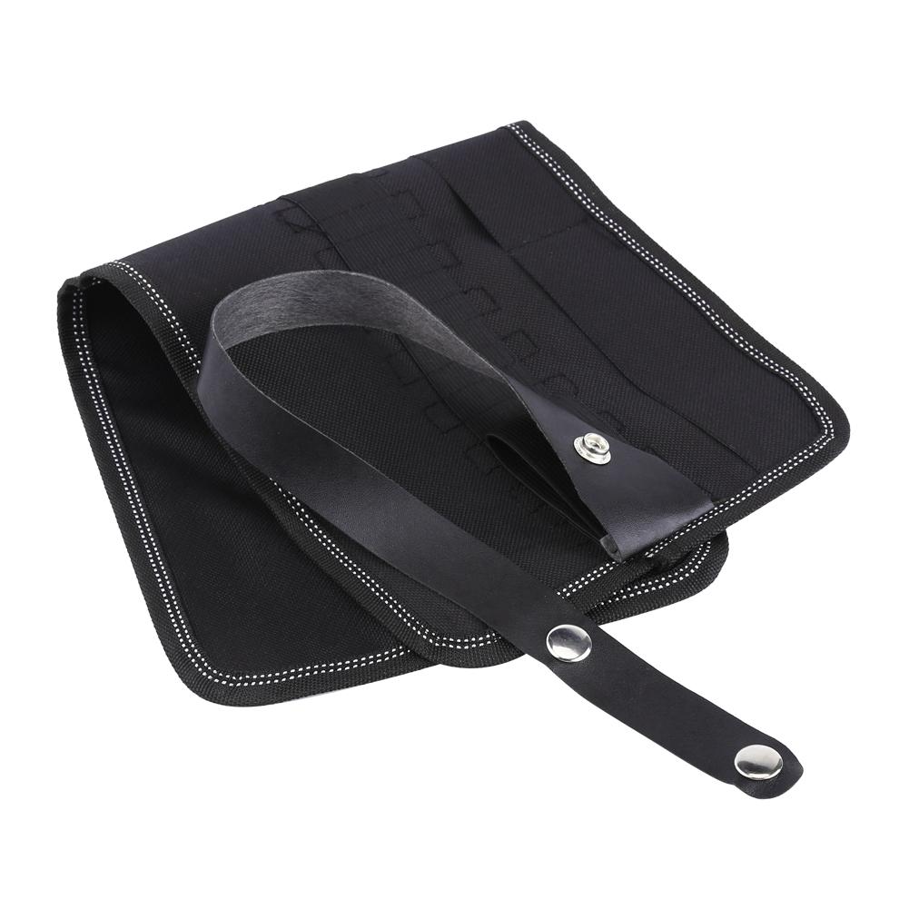 Black   Pencil Wrap   Case With Snap Strap (36 slots)