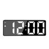 LED Mirror Alarm Clock Smart Digital Clock with Voice Control Multifunction Large Display Silent Movement