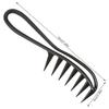 Knotted Comb Wide Tooth Anti-Static Curly Hairdressing Brush Plastic Extension Comb