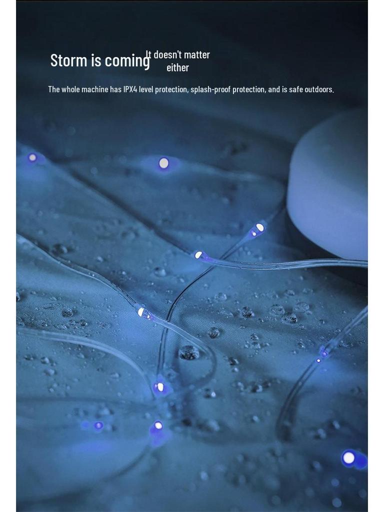 Cross-Border LED Tent & Awning Fairy Lights for Camping - Outdoor String Lights for Decorative Atmosphere
