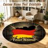 Round Rug Custom NameGermany National Football Team Pattern Non Slip Carpet Home Floor Decor