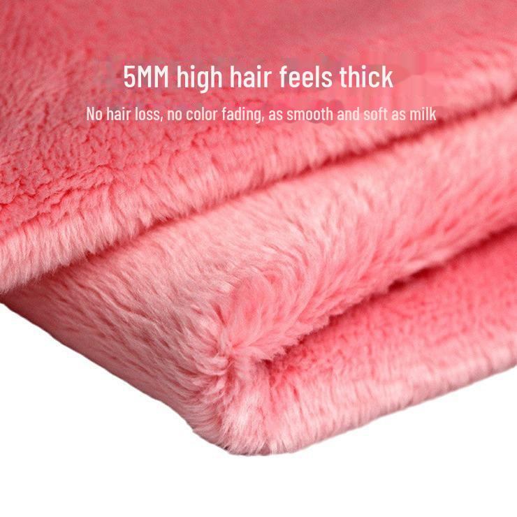 5mm Ultra-Soft Crystal Plush Fabric for Doll Pillows