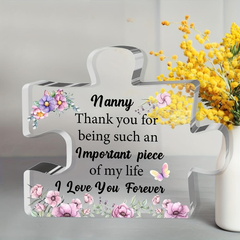 2D Flat Acrylic Nanny Puzzle Decoration, Indoor and Outdoor Decoration - No Battery/electricity Required, Free Day Decoration, Shop Decoration, Durab