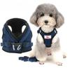Zunea Pet Dog Harness and Lead Set for Small Dogs and Soft Mesh Stylish and Breathable Collar with Reflective Adjustable for Easy and Available In 4