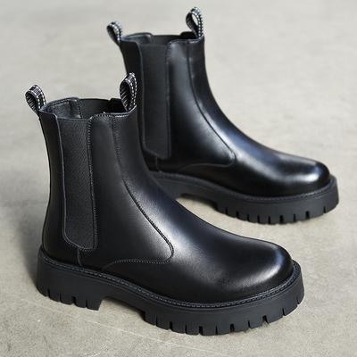 Buty Martin męskie wysokie jesień i zima średnie buty brytyjski styl gruba podeszwa męskie buty motocyklowe męskie buty Chelsea